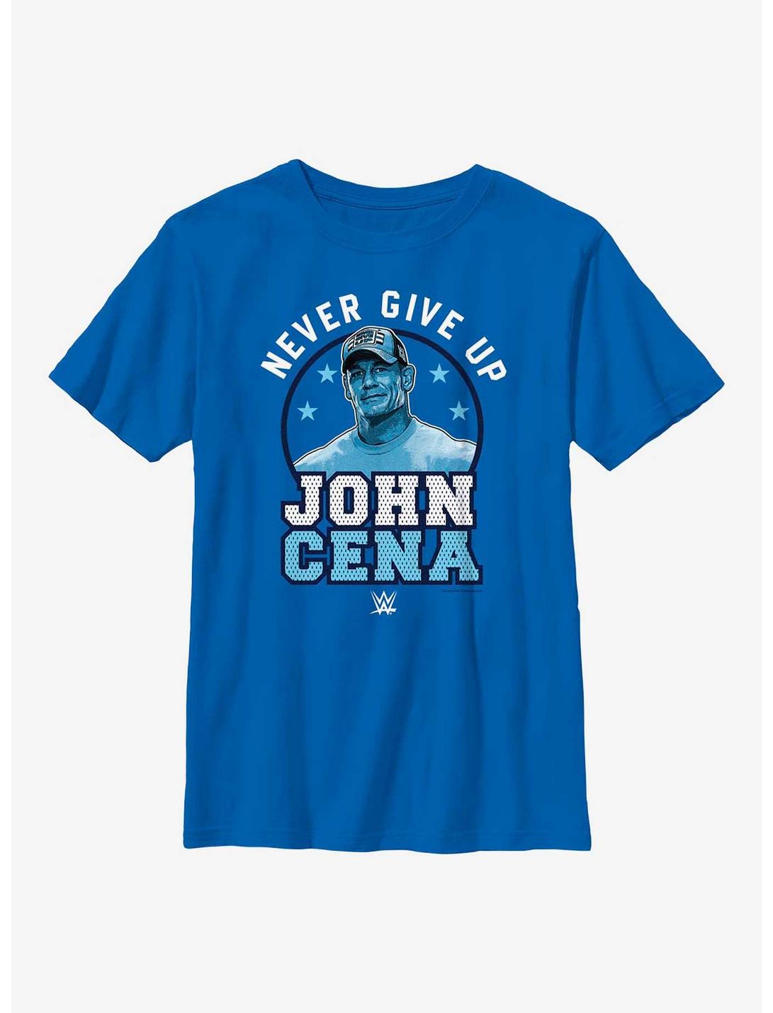 WWE John Cena Never Give Up Youth T-Shirt, ROYAL, hi-res