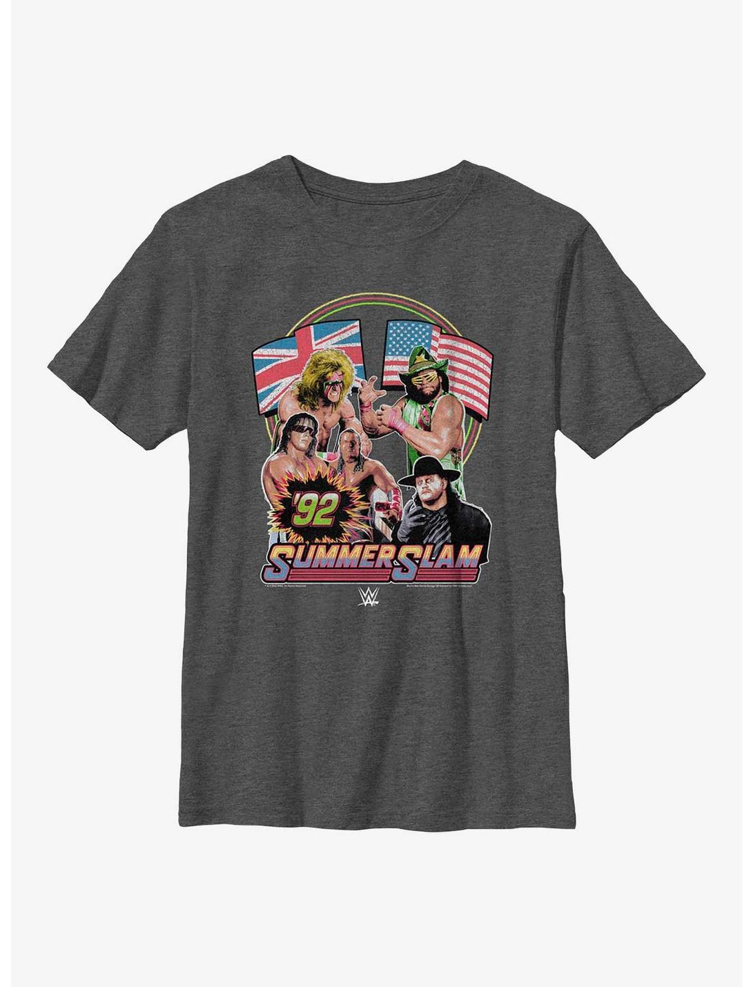WWE Summerslam '92 Youth T-Shirt, CHAR HTR, hi-res