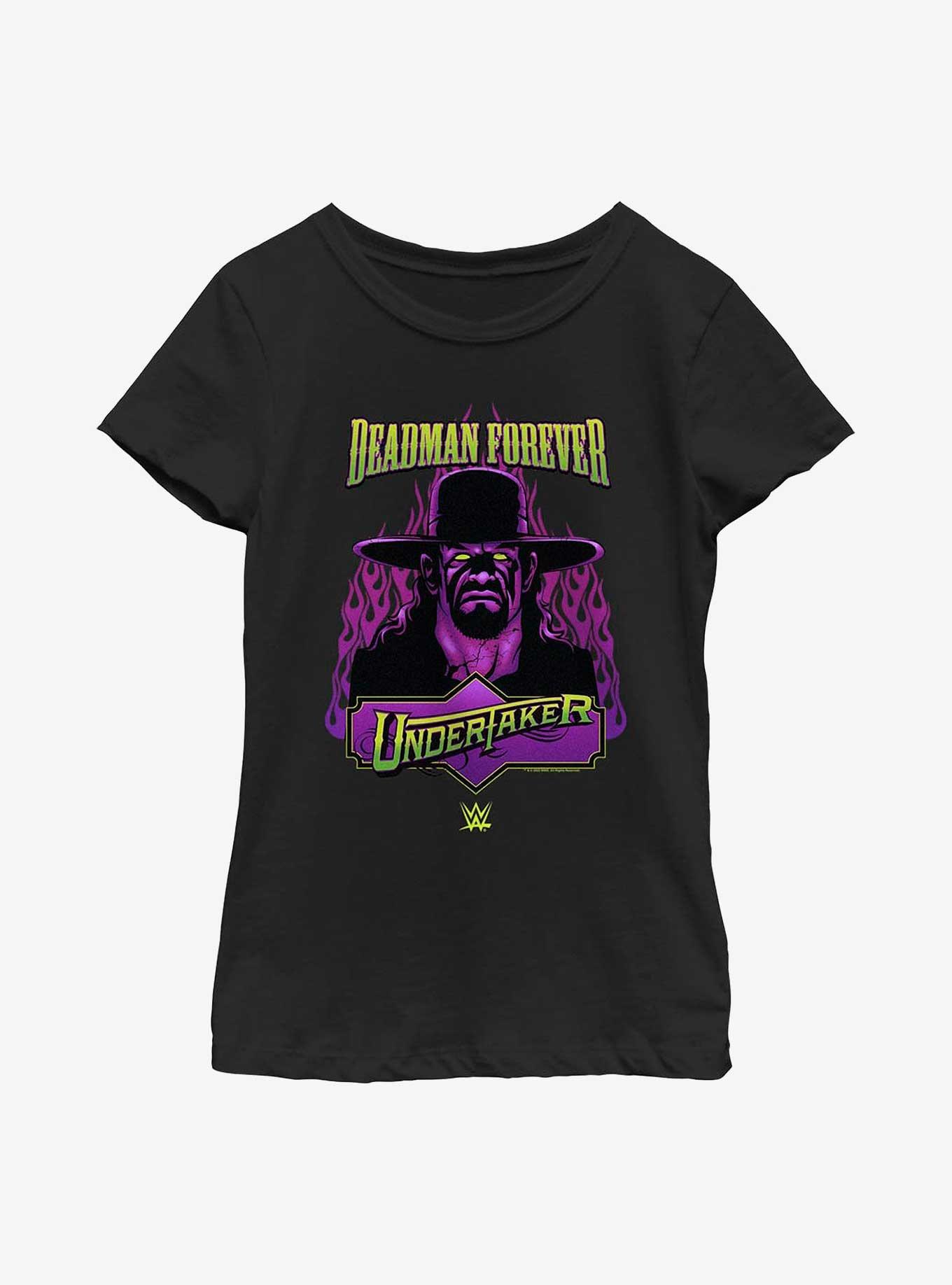 WWE The Undertaker Deadman ForeverYouth Girls T-Shirt, BLACK, hi-res