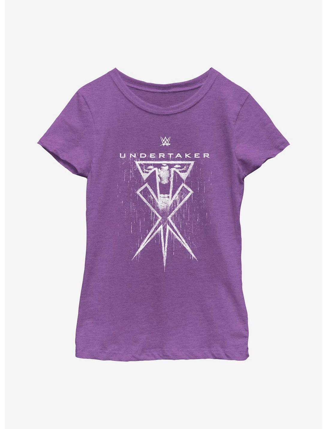 WWE The Undertaker Emblem Logo  Youth Girls T-Shirt, PURPLE BERRY, hi-res
