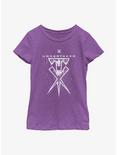 WWE The Undertaker Emblem Logo  Youth Girls T-Shirt, PURPLE BERRY, hi-res