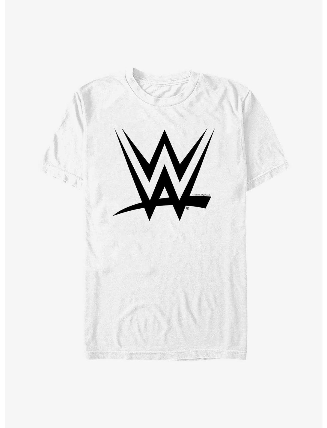 WWE Black Logo T-Shirt, WHITE, hi-res