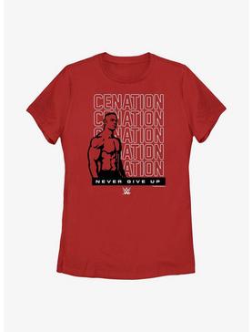 WWE John Cena Cenation Never Give Up Womens T-Shirt, , hi-res