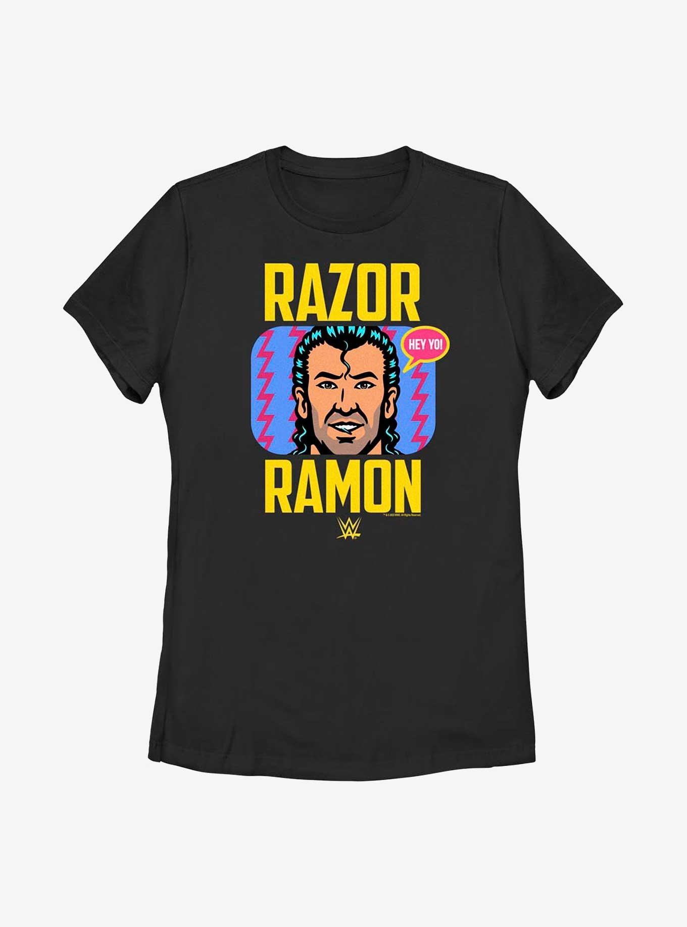 WWE Razor Ramon Scott Hall Retro Womens T-Shirt, BLACK, hi-res