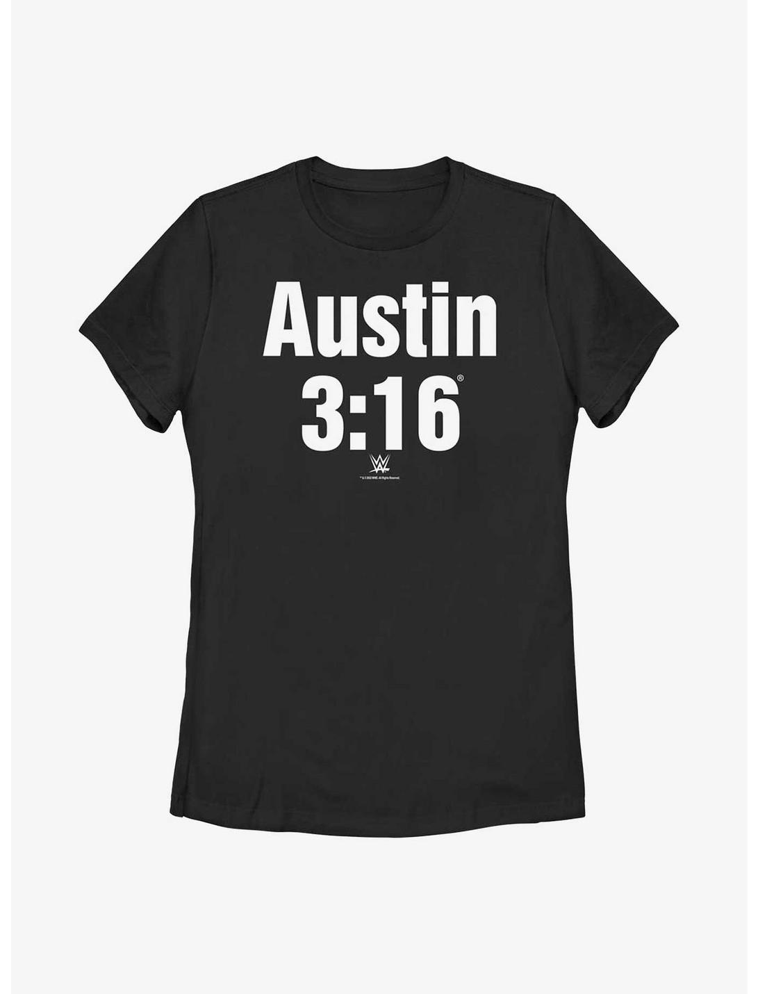 WWE Stone Cold Steve Austin 3:16 Classic Logo Womens T-Shirt, BLACK, hi-res