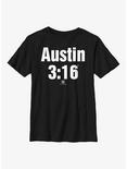 WWE Stone Cold Steve Austin 3:16 Classic Logo Youth T-Shirt, BLACK, hi-res