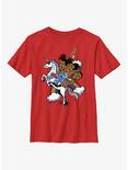 WWE The New Day Unicorn Youth T-Shirt, RED, hi-res
