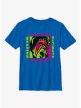 WWE Ultimate Warrior Neon Face  Youth T-Shirt, ROYAL, hi-res
