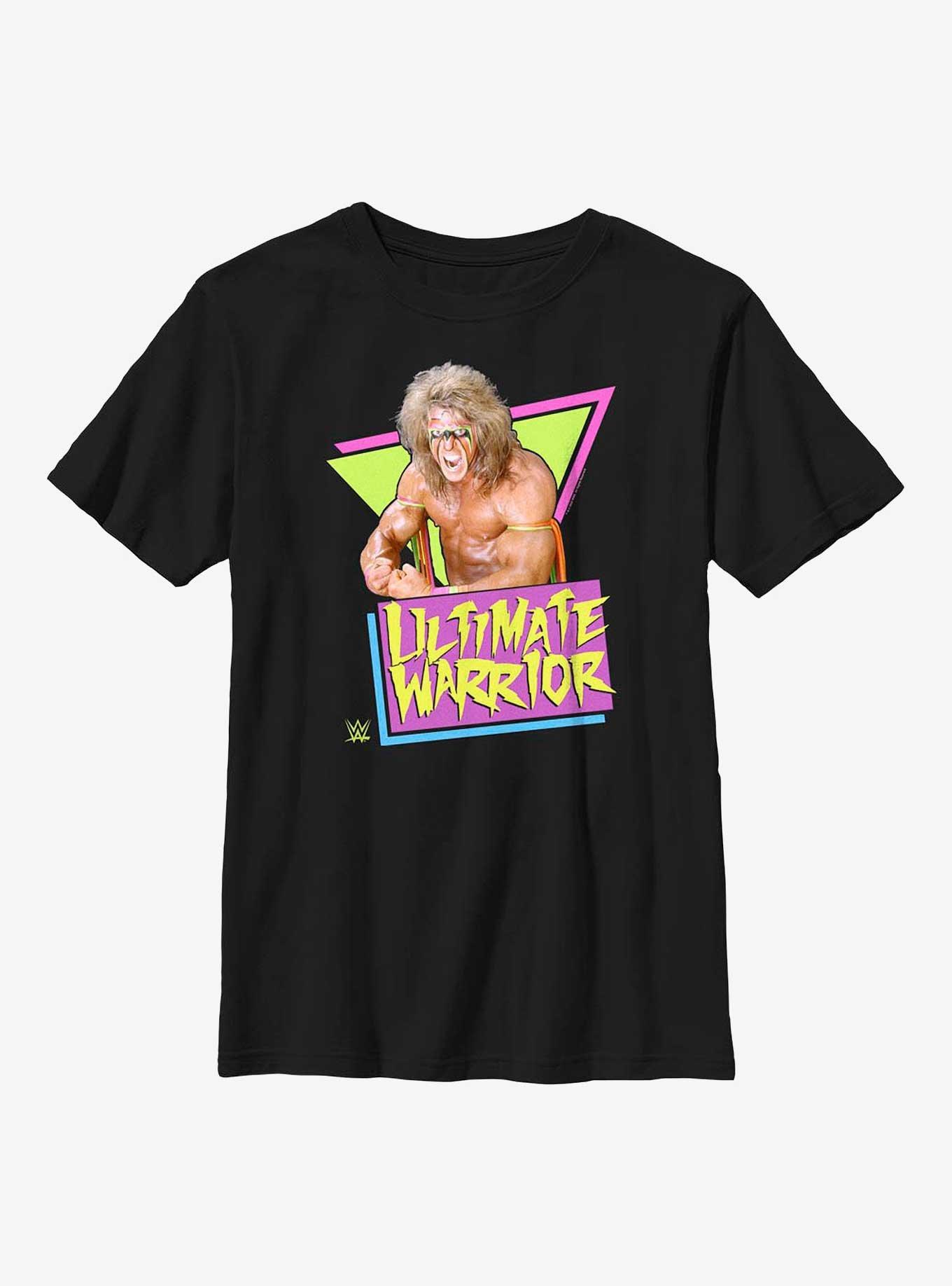 WWE Ultimate Warrior Triangle Icon Youth T-Shirt, BLACK, hi-res