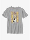 WWE Ultimate Warrior Retro Portrait Youth T-Shirt, ATH HTR, hi-res