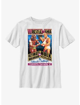 WWE WrestleMania 6 The Ultimate Challenge Ultimate Warrior Vs. Hulk HoganYouth T-Shirt, , hi-res
