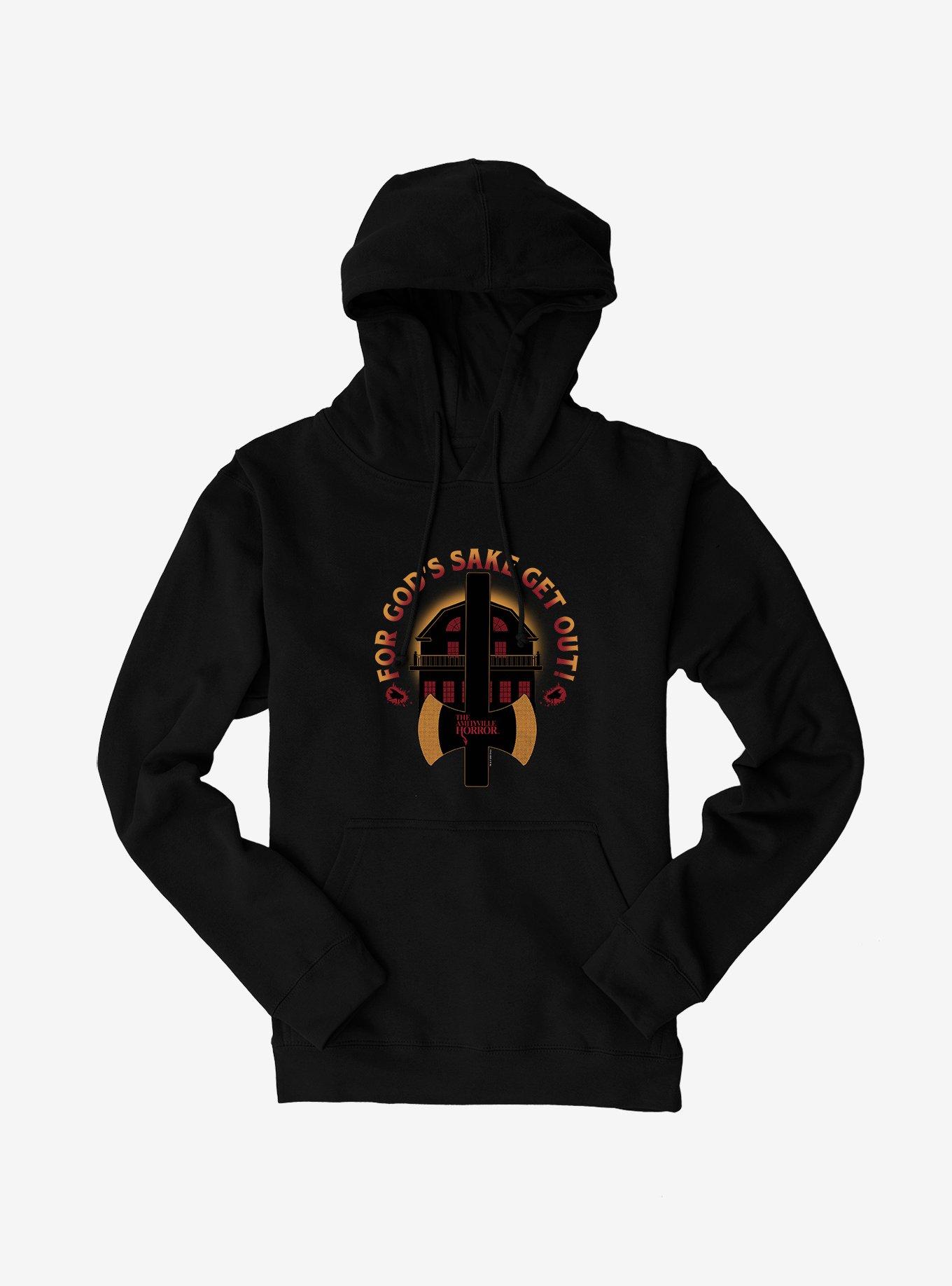 The Amityville Horror Get Out! Hoodie, BLACK, hi-res