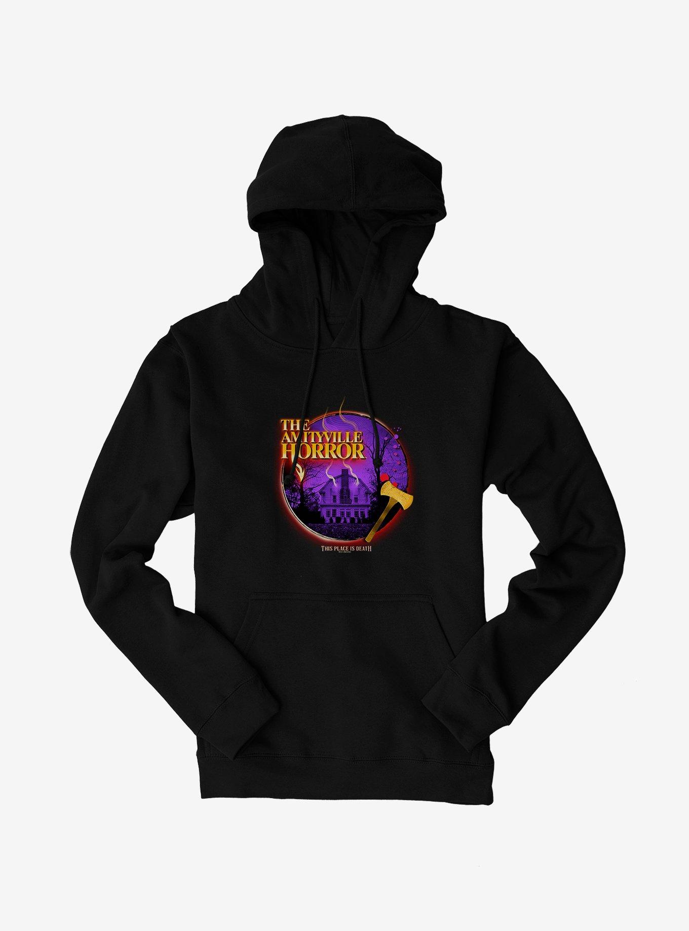 The Amityville Horror This Place Is Death Hoodie, BLACK, hi-res