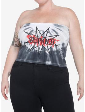 Slipknot Logo Tie-Dye Tube Top Plus Size, , hi-res