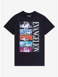 Neon Genesis Evangelion Colored Eyes T-Shirt, BLACK, hi-res