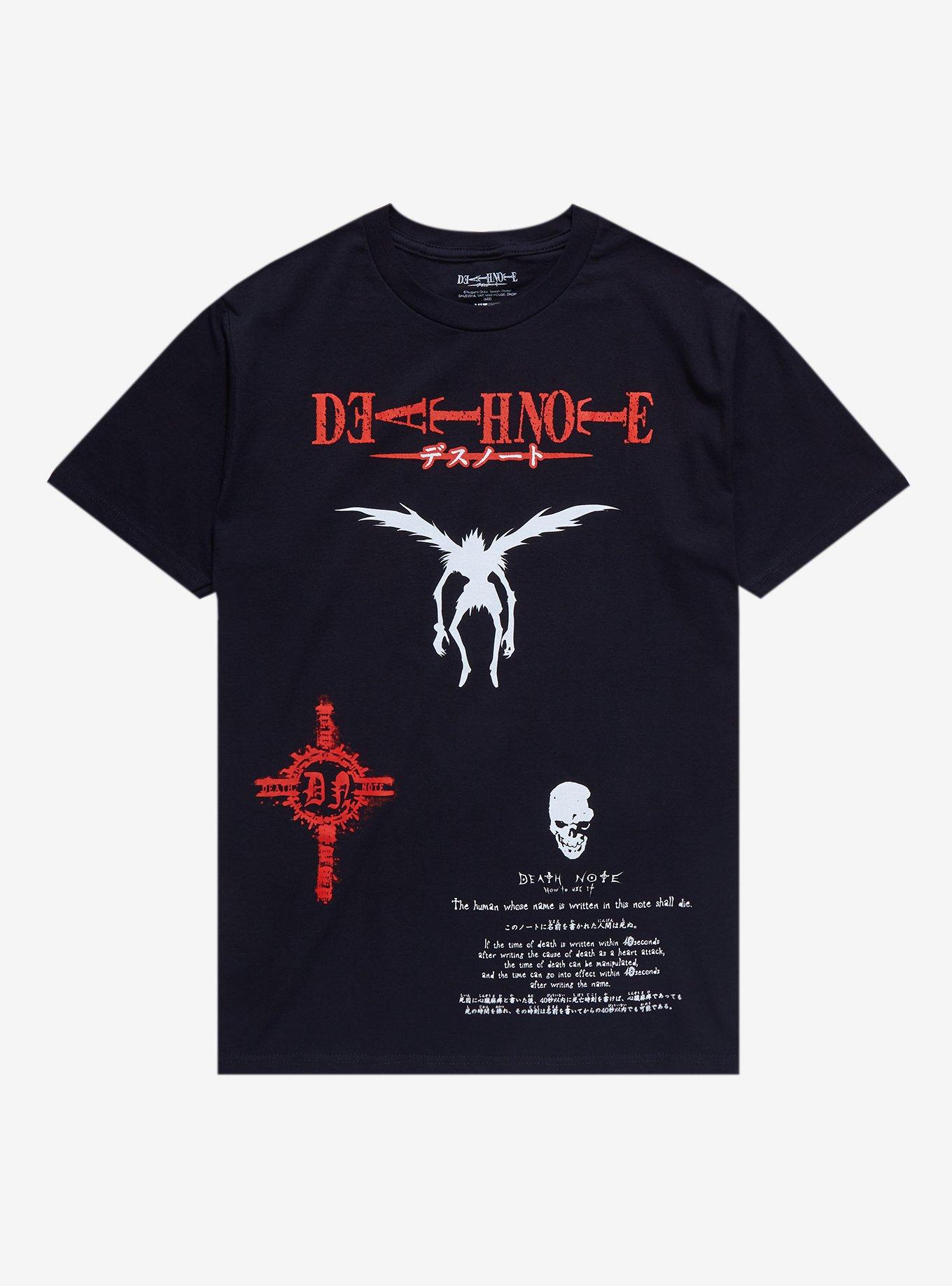 Death Note Rules Ryuk Icon T-Shirt, BLACK, hi-res