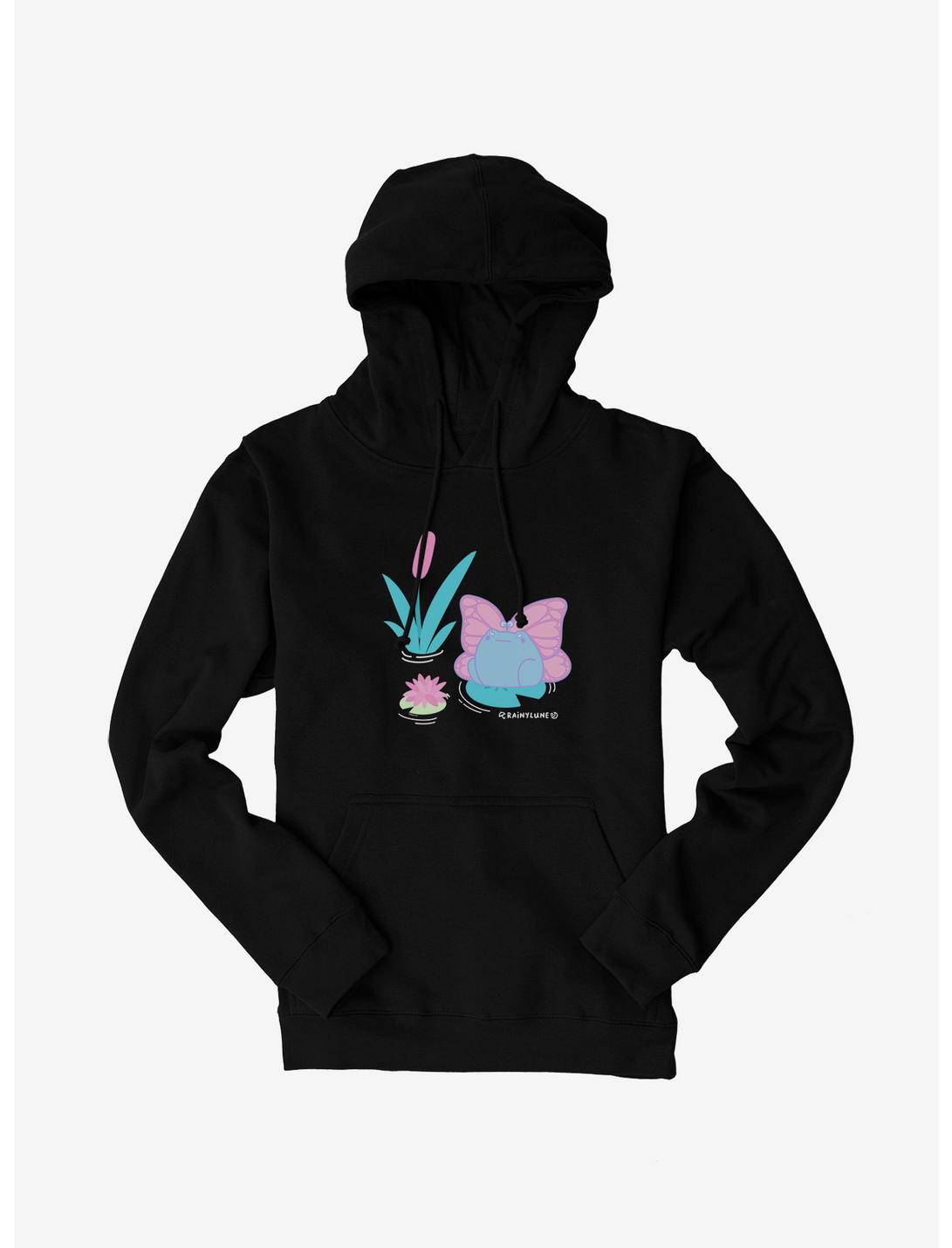 Rainylune Sprout Butterfly Hoodie, BLACK, hi-res