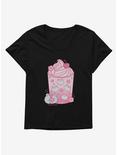 Rainylune Friend The Frog Sakura Girls T-Shirt Plus Size, BLACK, hi-res