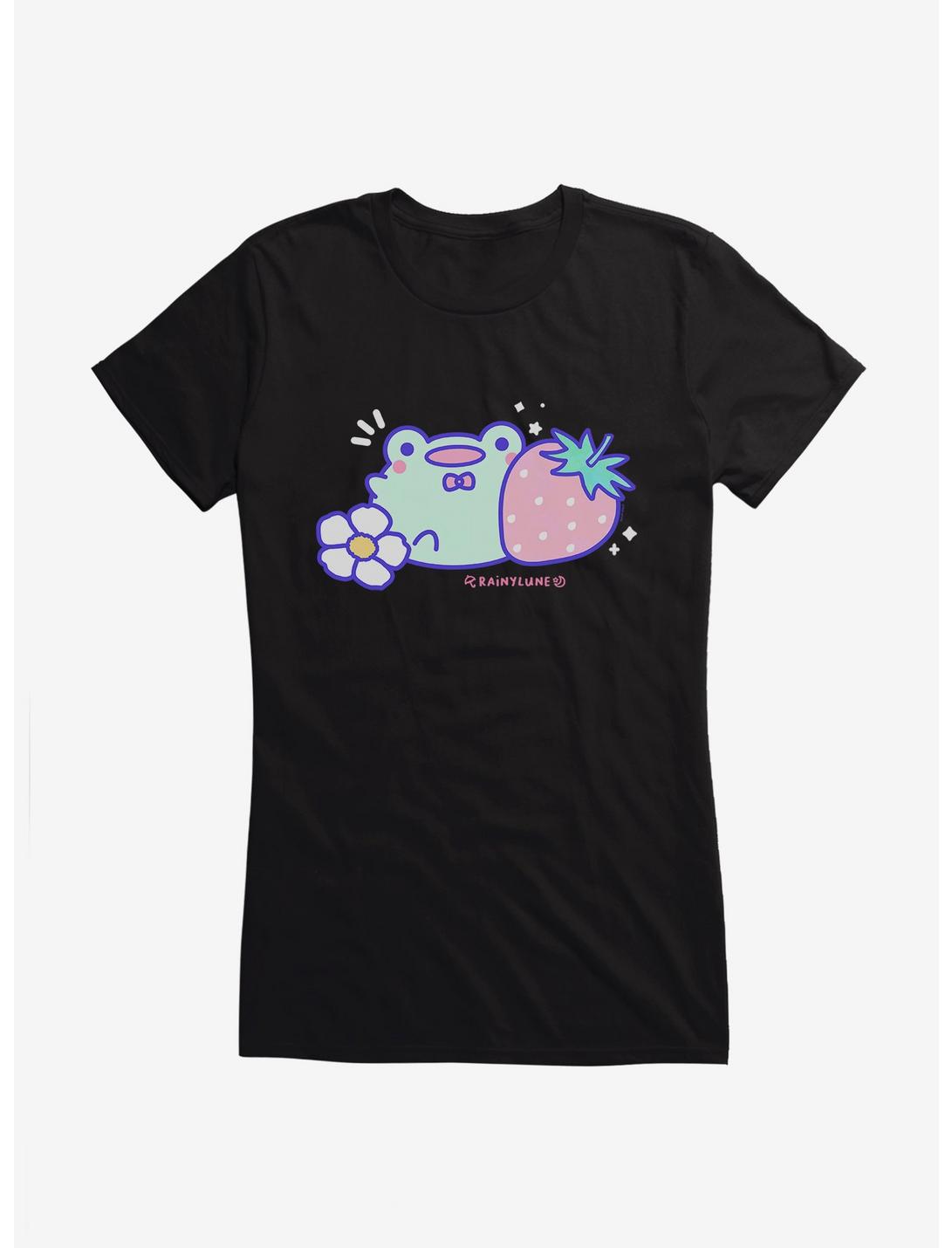 Rainylune Friend The Frog Strawberry Girls T-Shirt, , hi-res