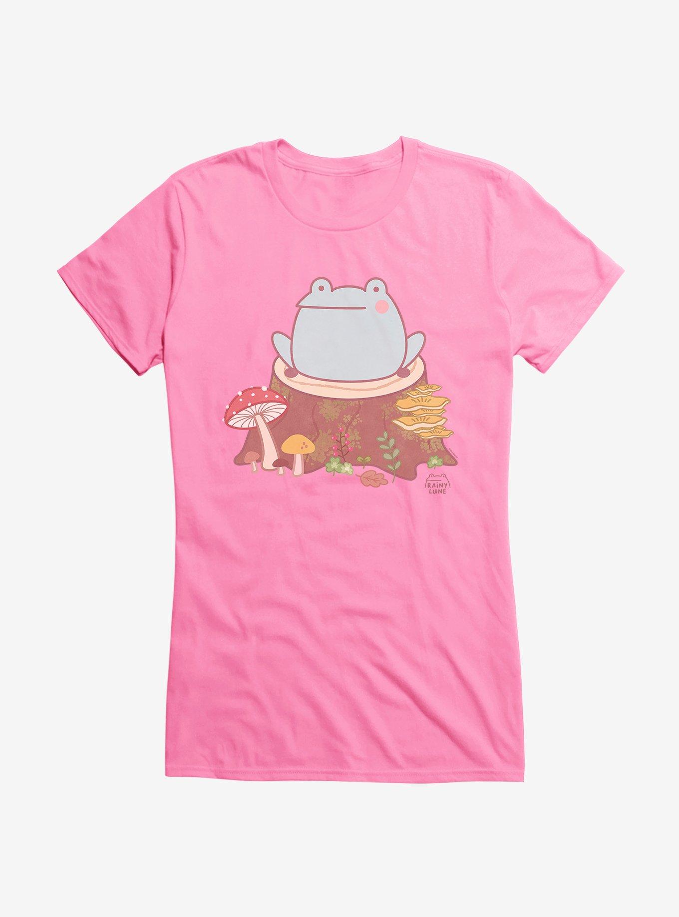 Rainylune Son The Frog Stump Girls T-Shirt, CHARITY PINK, hi-res