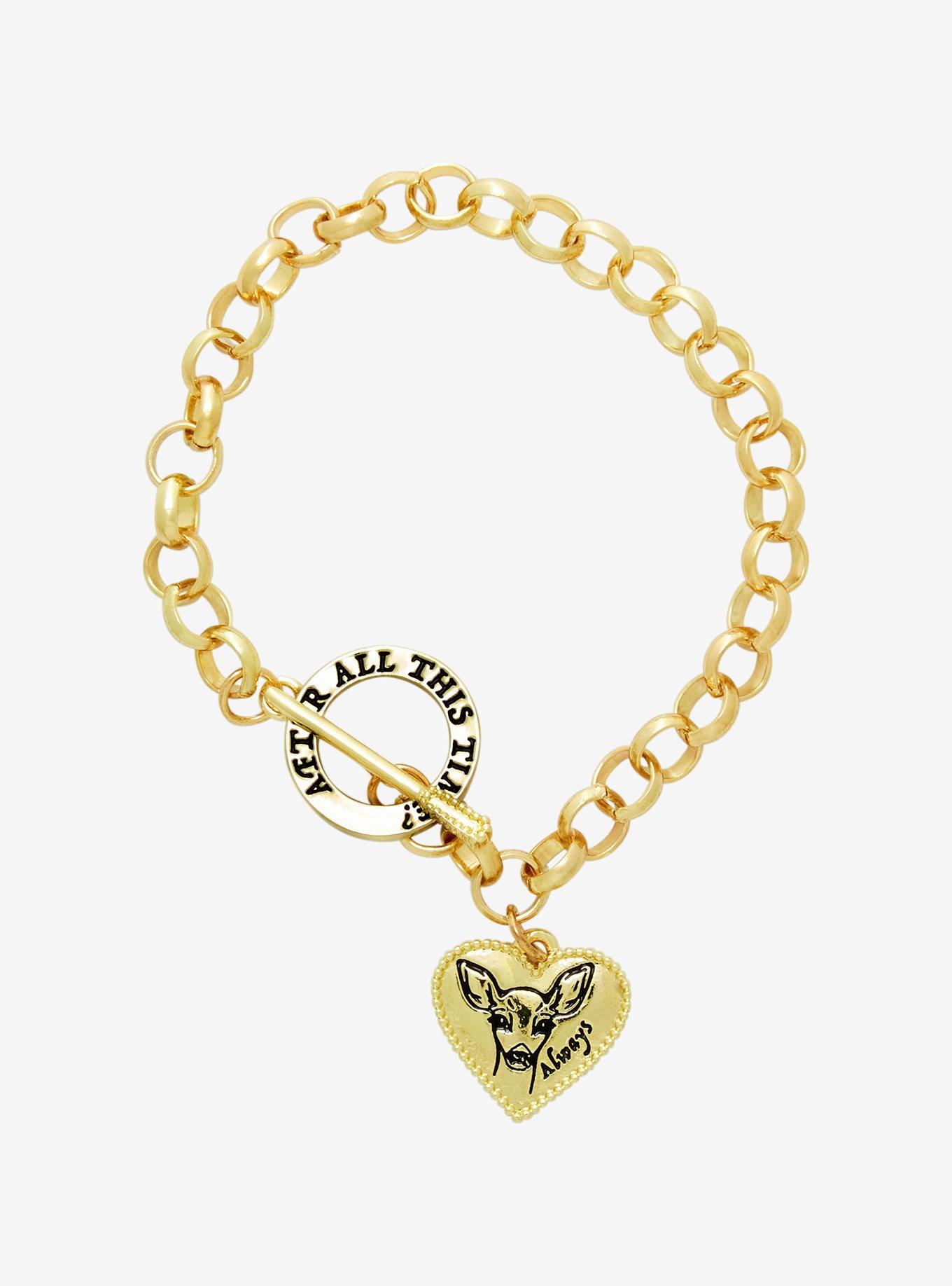 Harry Potter Gold flash plated Charm Bracelet