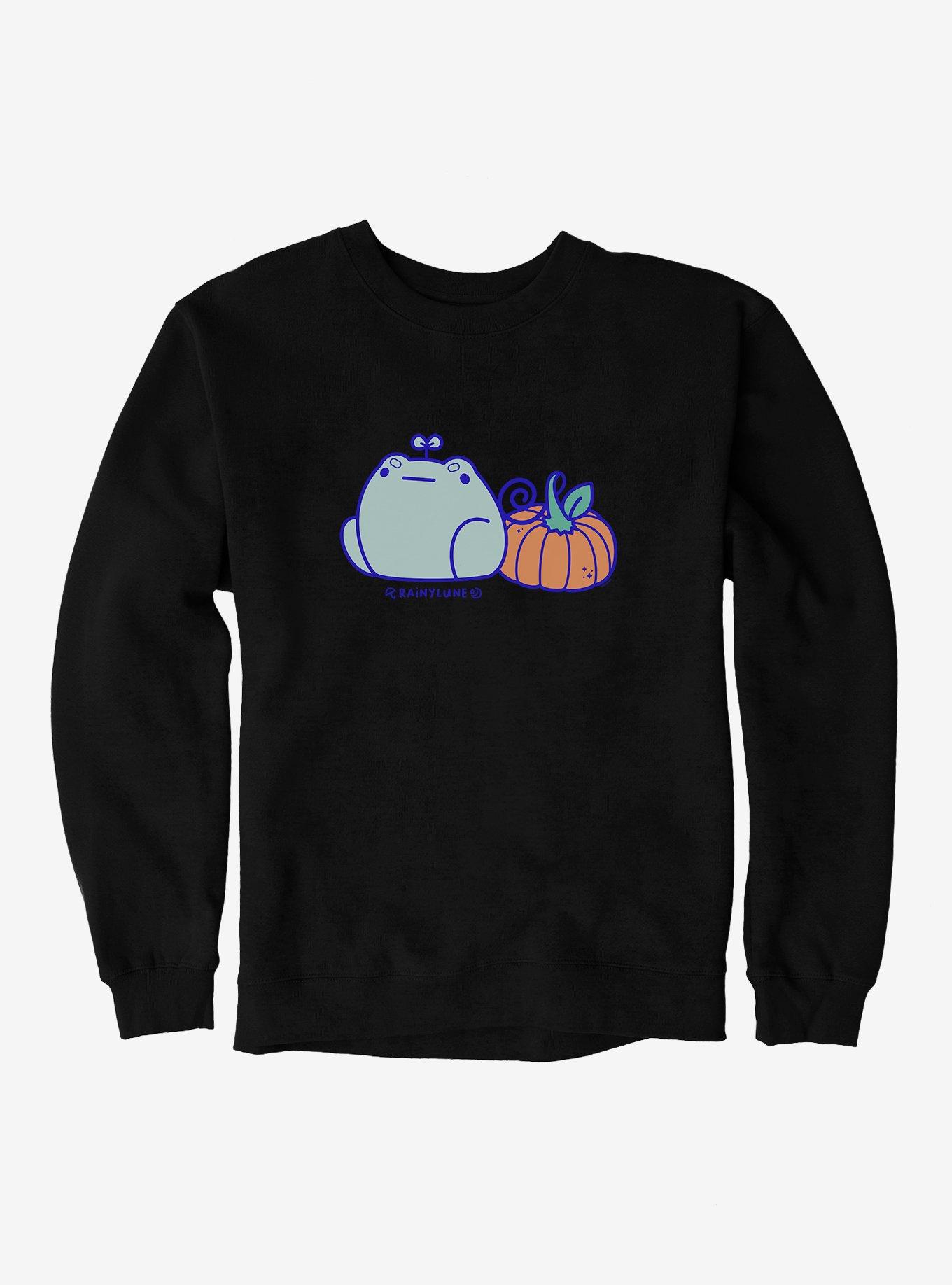 Rainylune Sprout Pumpkin Sweatshirt, BLACK, hi-res