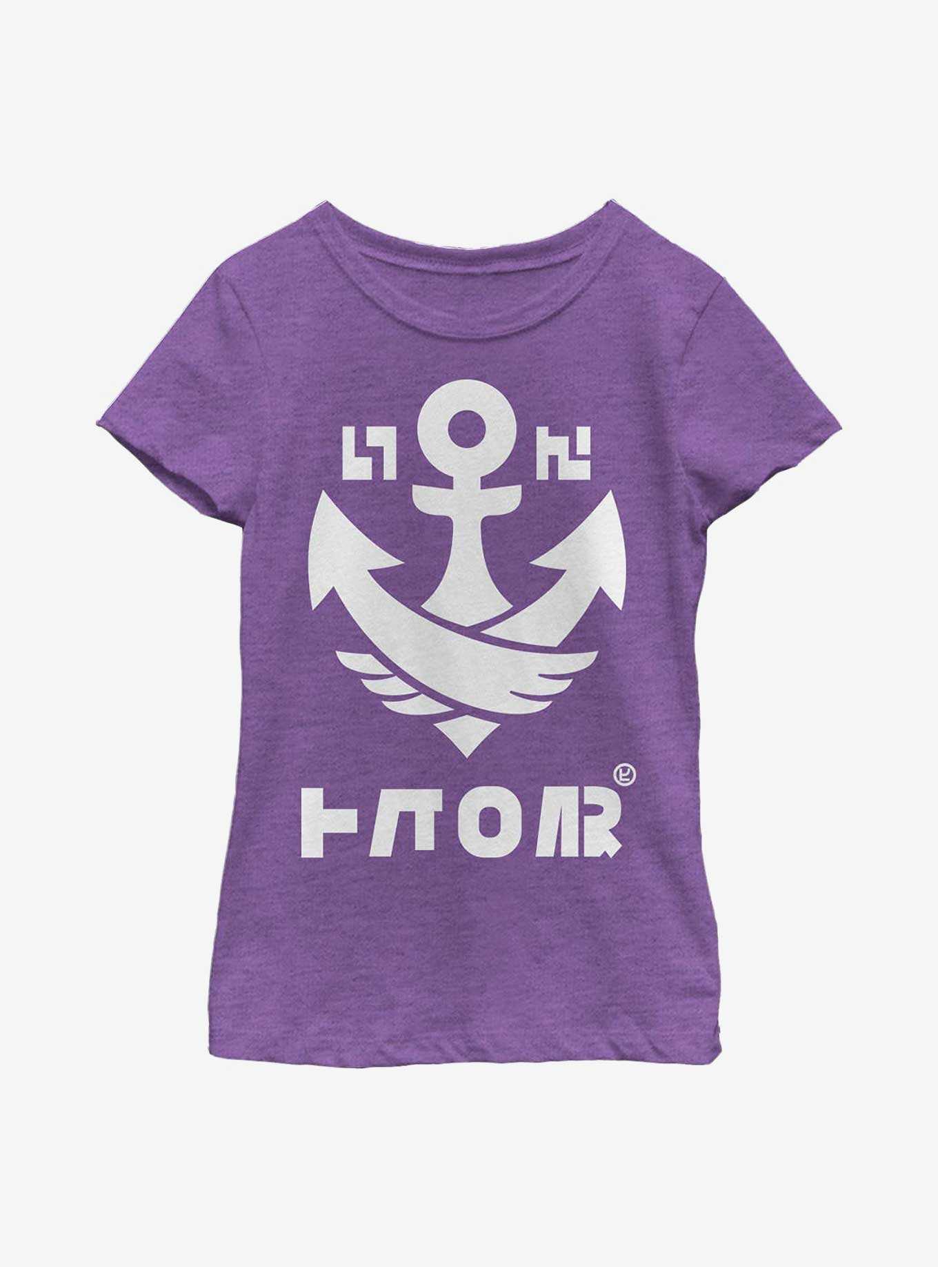 Nintendo Splatoon Splat Badge Anchor Youth Girls T-Shirt, , hi-res