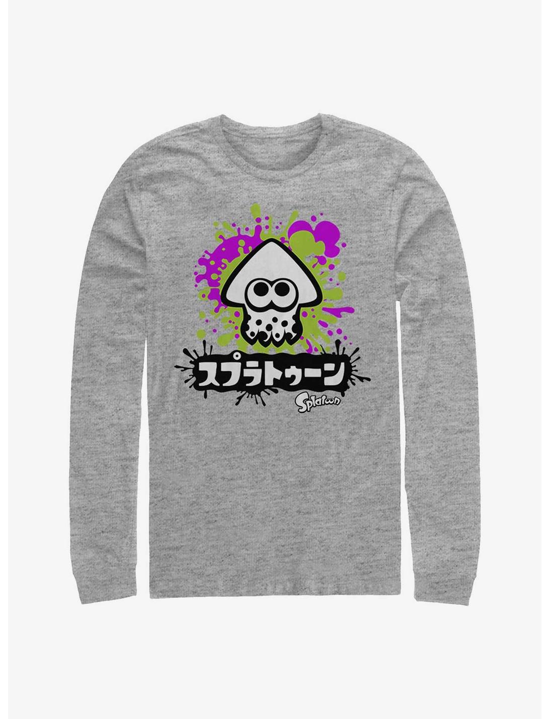 Nintendo Splatoon Inkling Squid Long-Sleeve T-Shirt, ATH HTR, hi-res