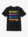 Nintendo Splatoon Inkling Squid Rainbow Youth T-Shirt, BLACK, hi-res