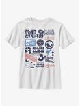 Nintendo Splatoon Signage Distress Mashup Youth T-Shirt, WHITE, hi-res