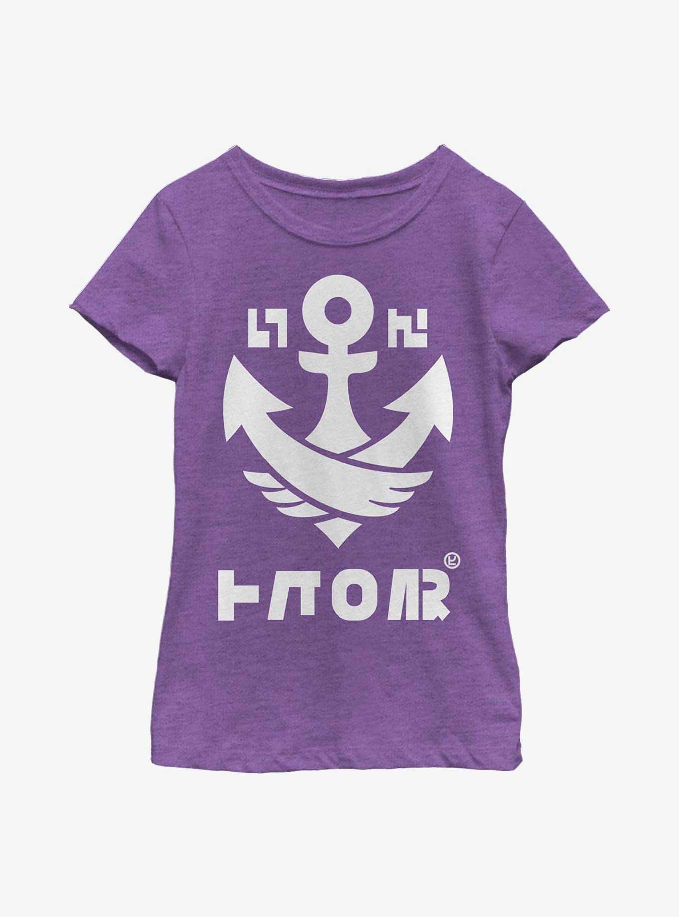 Nintendo Splatoon Splat Badge Anchor Youth Girls T-Shirt 