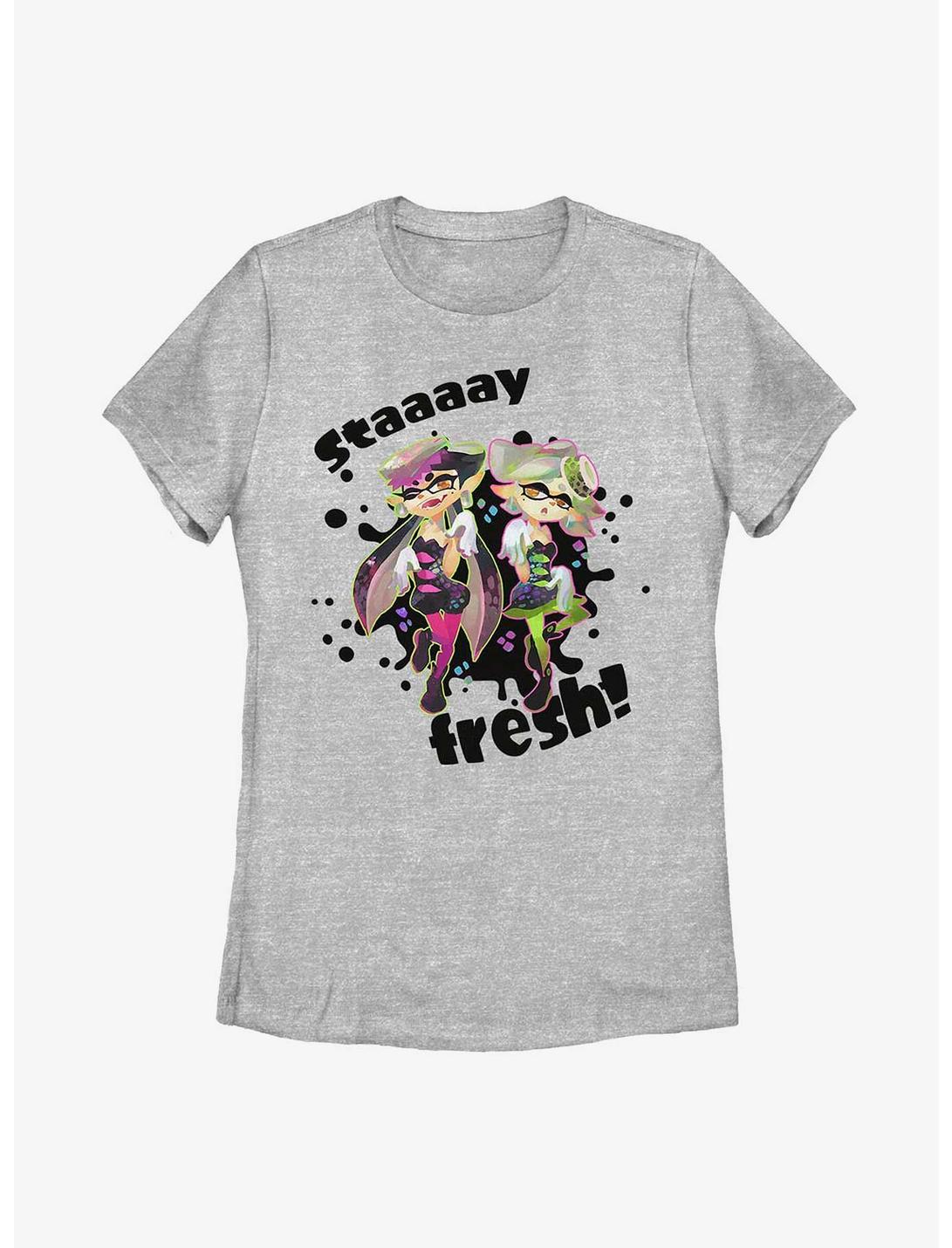 Nintendo Splatoon Stay Fresh Womens T-Shirt, ATH HTR, hi-res