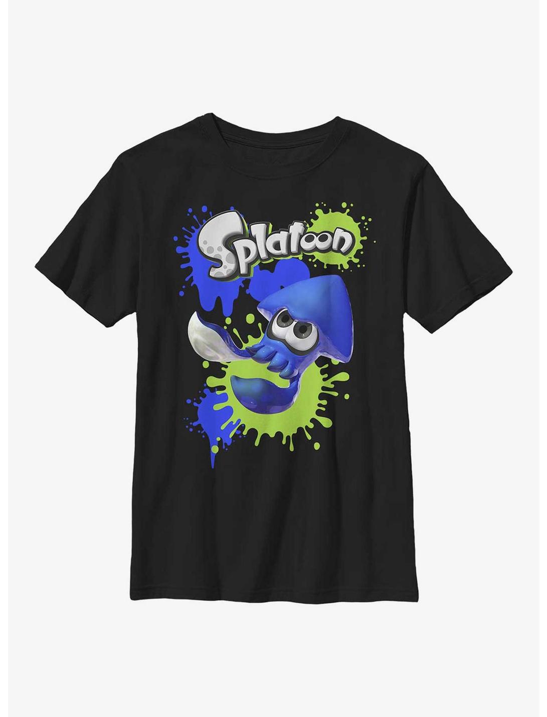 Nintendo Splatoon Spleediddle Splat Youth T-Shirt, BLACK, hi-res