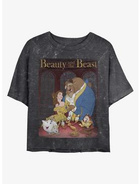 Disney Princesses Beauty Poster Mineral Wash Crop Womens T-Shirt, , hi-res