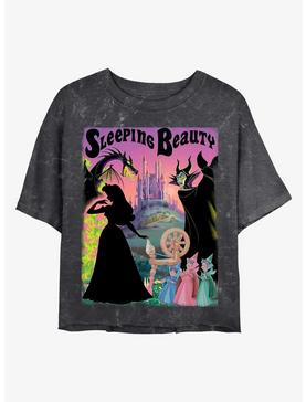 Disney Princesses Sleeping Beauty Poster Mineral Wash Crop Womens T-Shirt, , hi-res