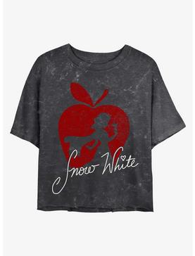 Disney Princesses Snow White Silhouette Mineral Wash Crop Womens T-Shirt, , hi-res