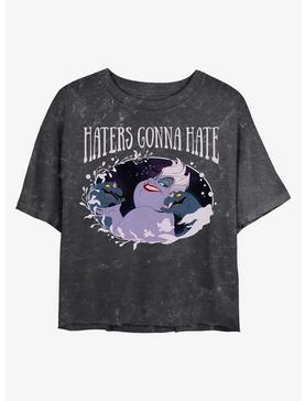 Disney Princesses Ursula Haters Mineral Wash Crop Womens T-Shirt, , hi-res