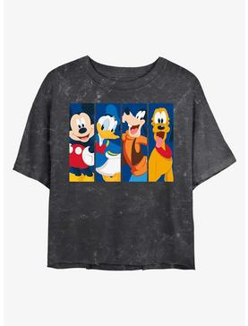 Disney Mickey Mouse Bro Time Mineral Wash Crop Womens T-Shirt, , hi-res