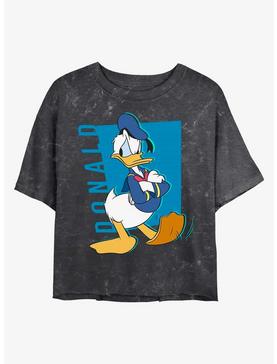 Disney Mickey Mouse Donald Pop Mineral Wash Crop Womens T-Shirt, , hi-res