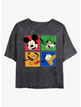 Disney Mickey Mouse Mickey and Friends Mineral Wash Crop Womens T-Shirt, , hi-res