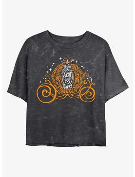 Disney Cinderella Pumpkin Carriage Mineral Wash Crop Womens T-Shirt, , hi-res