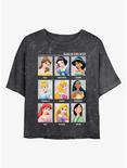 Disney Princesses Class of Ever After Mineral Wash Crop Womens T-Shirt, BLACK, hi-res