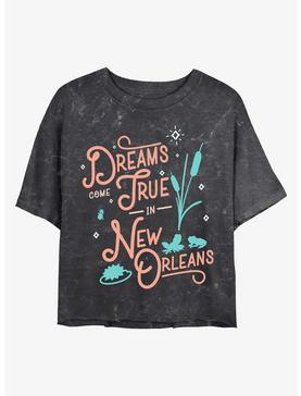 Disney Princesses Dreams Come True In New Orleans Mineral Wash Crop Womens T-Shirt, , hi-res