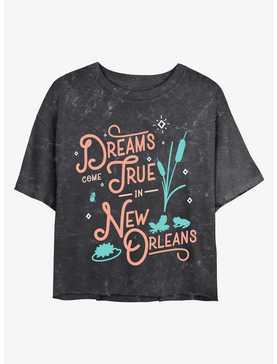 Disney Princesses Dreams Come True In New Orleans Mineral Wash Crop Womens T-Shirt, , hi-res