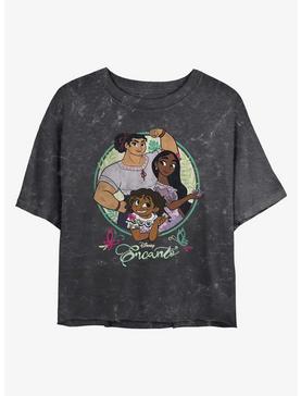 Disney Encanto Sisters Mineral Wash Crop Womens T-Shirt, , hi-res