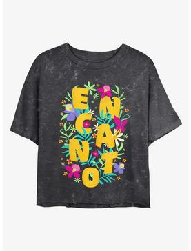 Disney Encanto Flower Arrangement Mineral Wash Womens Crop T-Shirt, , hi-res