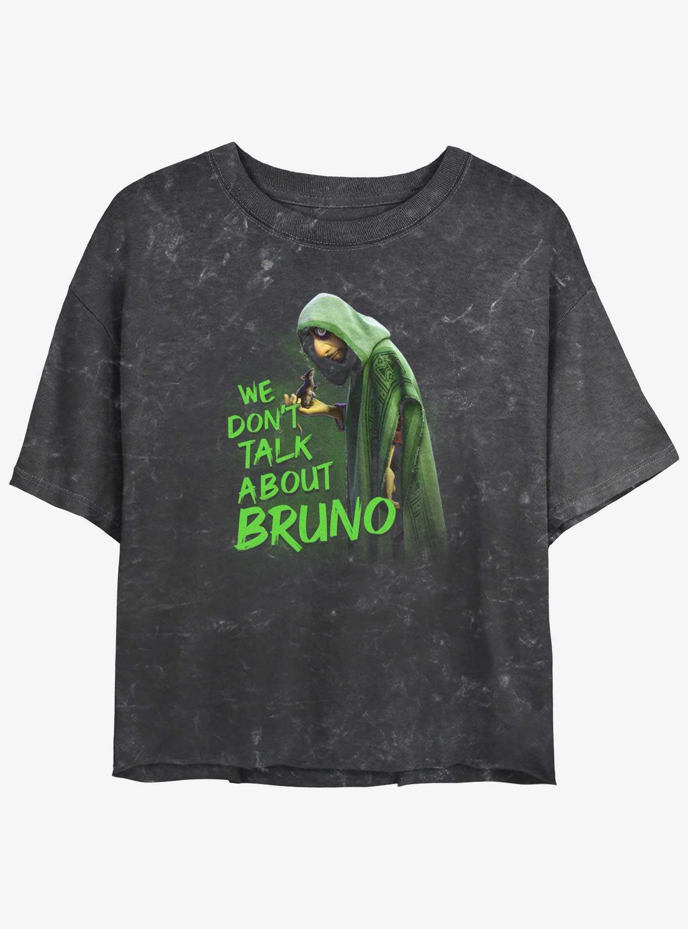 Disney Encanto We Don't Talk About Bruno Mineral Wash Womens Crop T-Shirt, , hi-res
