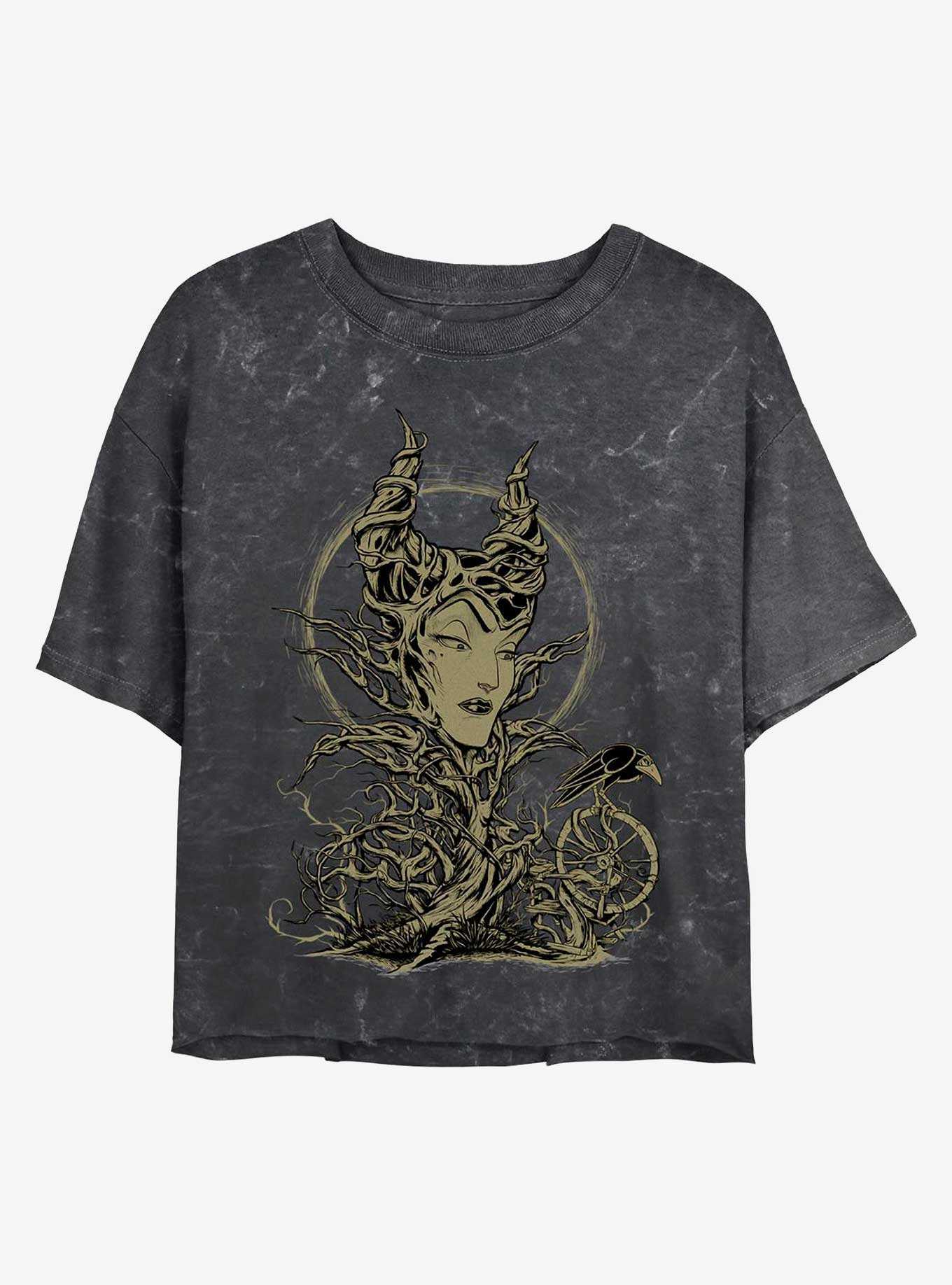 Disney Maleficent The Gift Maleficent Mineral Wash Crop Womens T-Shirt, , hi-res