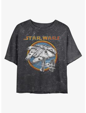 Star Wars Battleship Mineral Wash Crop Womens T-Shirt, , hi-res