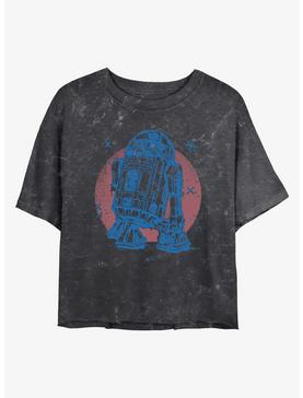 Plus Size Star Wars R2-D2 Mineral Wash Crop Womens T-Shirt, , hi-res